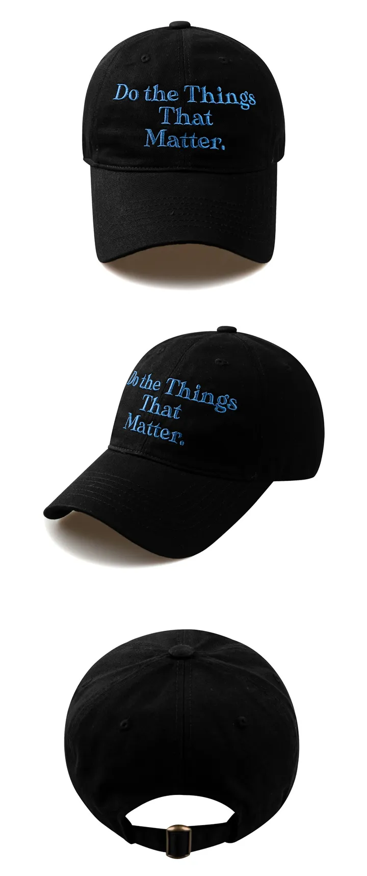 That matter 워싱 볼캡-블랙 상세 이미지 2