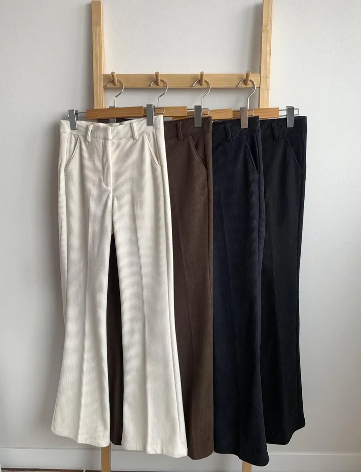 *코듀로이* ~2XL [기장선택/융기모] 도톰 스판 골덴 히든밴딩 하이웨스트 슬림부츠컷 슬랙스 고퀄 몸매보정 키작녀 키큰녀 빅사이즈 상세 이미지 32