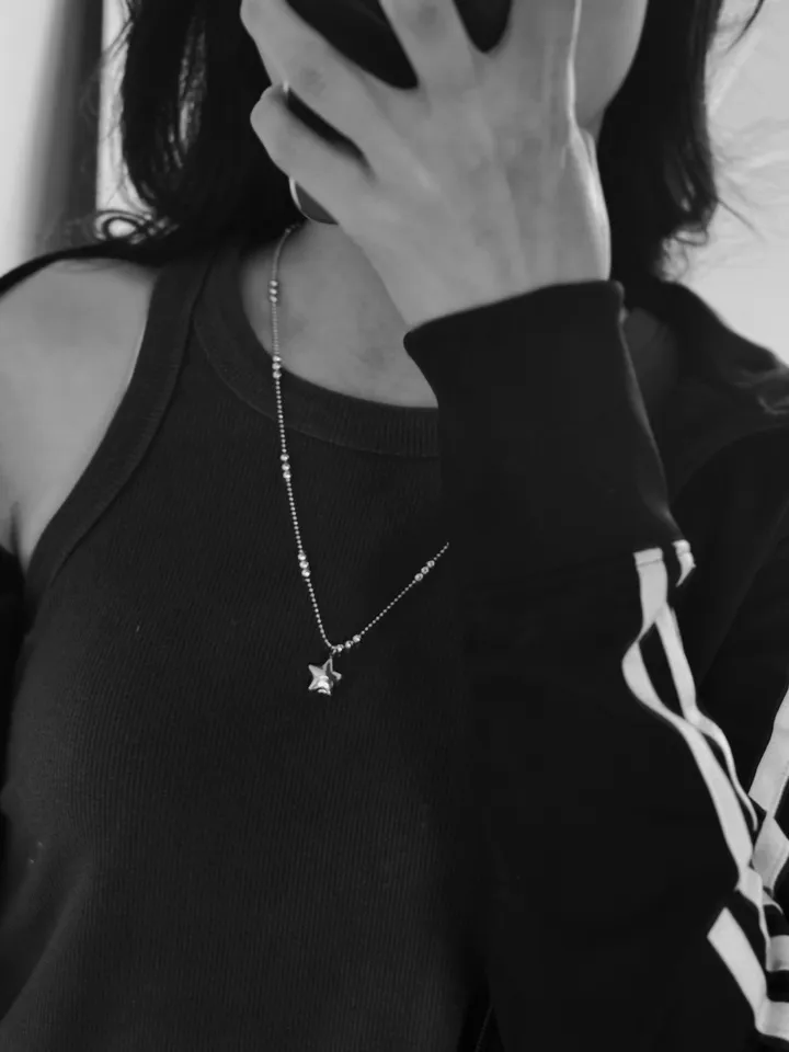 [🖤신상할인30%🖤/써지컬] 볼륨 스타 볼 체인 목걸이 긴 목걸이 롱 목걸이 상세 이미지 6