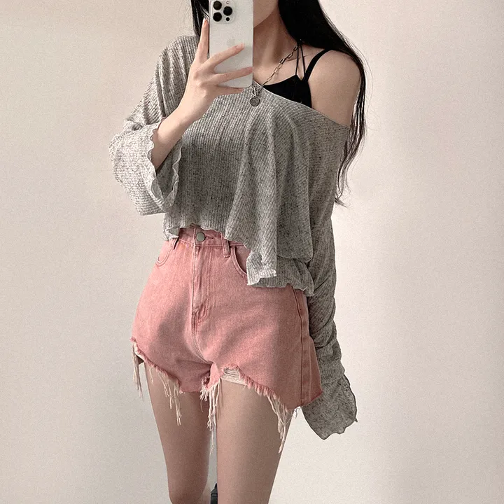 [데일리/꾸안꾸] 여름 필수템, 퓨어 워싱 데미지 데님 숏팬츠 상세 이미지 33