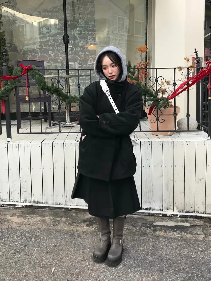 [하객룩💖] 스웨이드 무스탕 하프코트 (2c) 상세 이미지 8