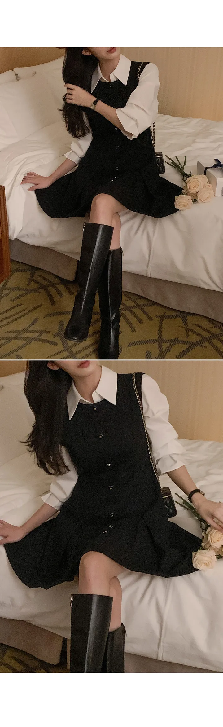 [4천장돌파][자체제작] 죠니 카라 핀턱 셔츠 상세 이미지 16