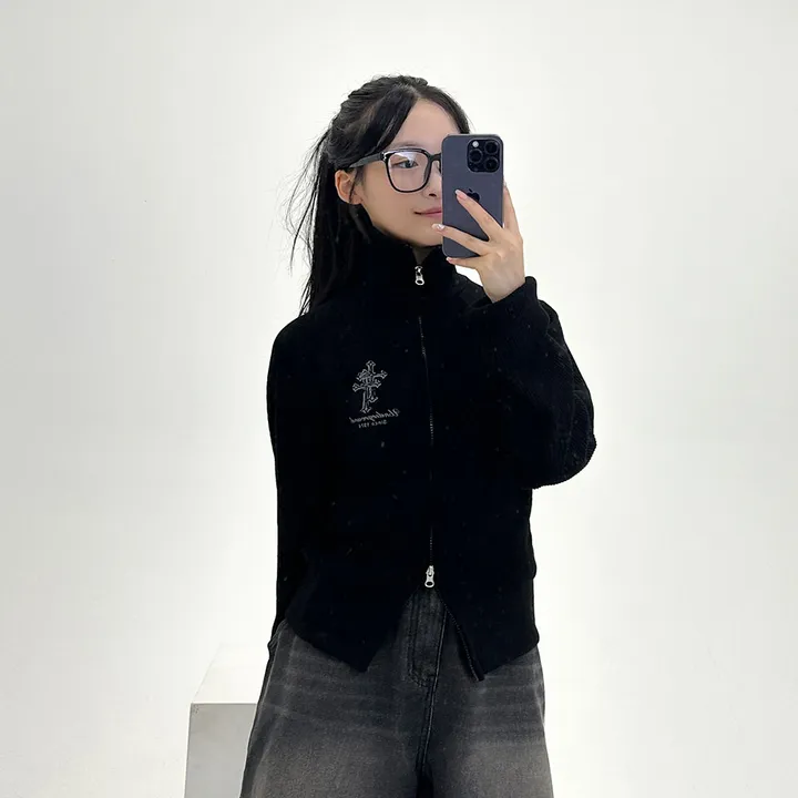 [말라핏/허리잘록] 세인트 골지 투웨이 집업 - 3color 상세 이미지 39