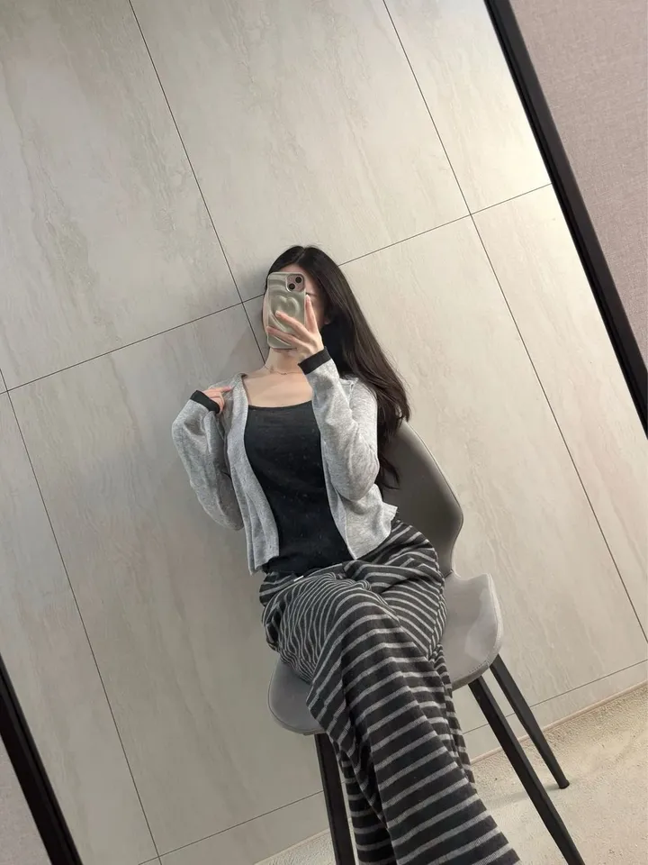 [일체형] 4color 레이어드 니트 가디건 *레이어드 가디건, 골지 가디건, 간절기, 배색가디건 상세 이미지 20