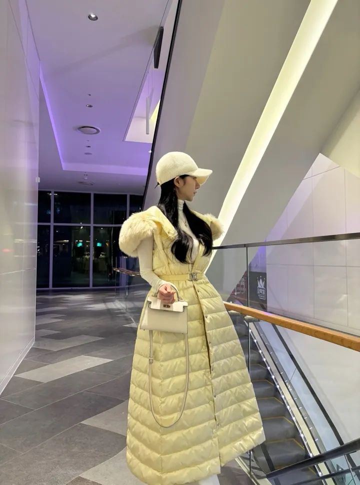 [high-quality] 강추/MD추천) 덕다운 끌루 롱 벨트 패딩 조끼 베스트 (2color) 상세 이미지 5
