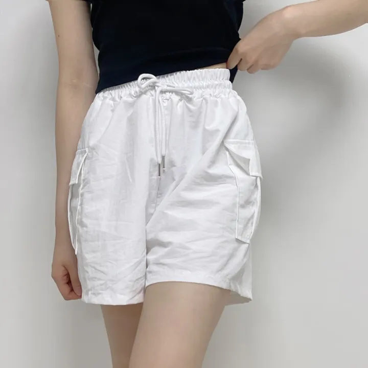 [20시이전 주문 당일출고🩷] 아노락 카고 반바지 비침X 바스락 바캉스룩 여름 포켓 속바지O 숏팬츠 3부반바지 카고바지 카키 바지(3COLOR / FREE SIZE) 상세 이미지 13