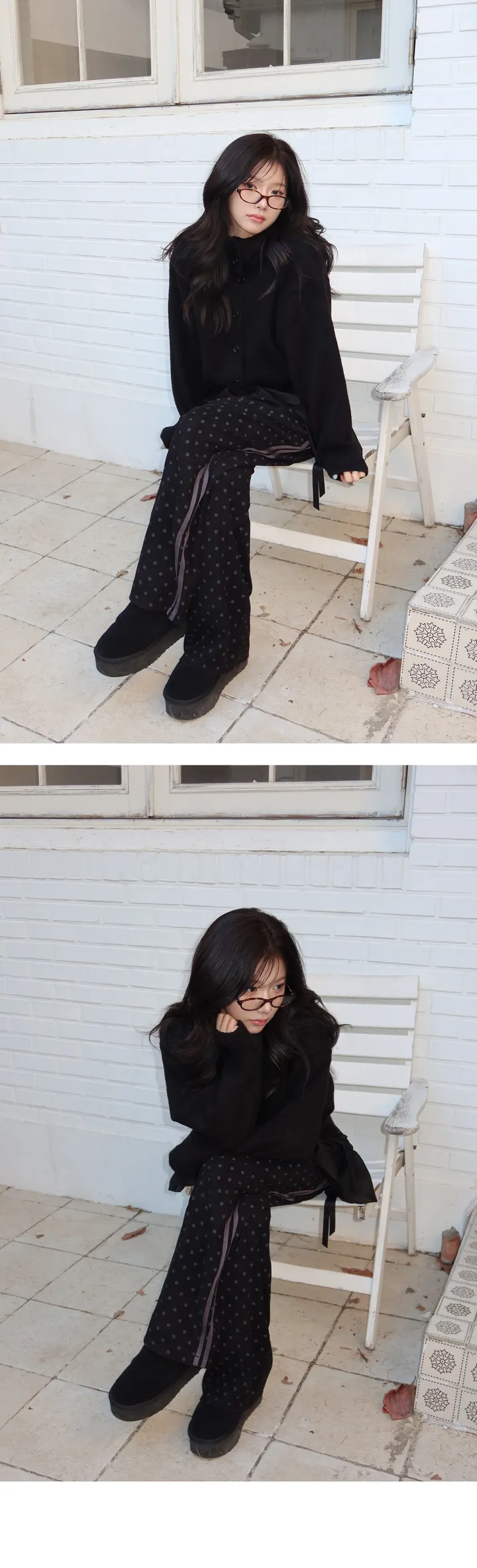 [데일리/빈티지🖤] 모루카 후드 버튼 하이넥 니트 가디건-5color 상세 이미지 18