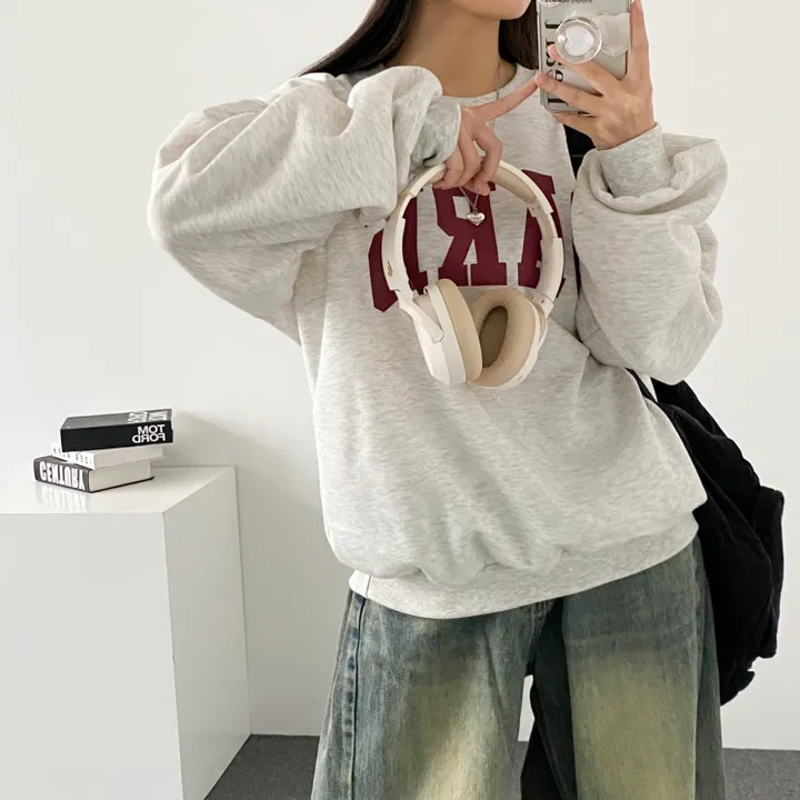 ⭐ 봄버전! [데일리!/묶음할인] 오버핏 파리스 빅레터링 맨투맨 3color 상세 이미지 17