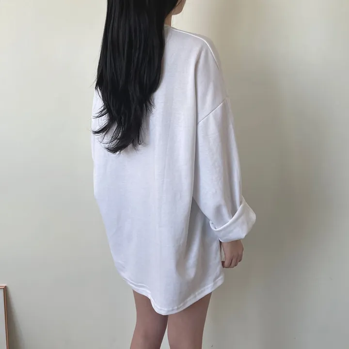 [남녀공용/20color] 빅사이즈 박스티 오버핏 레이어드티 무지티 상세 이미지 33