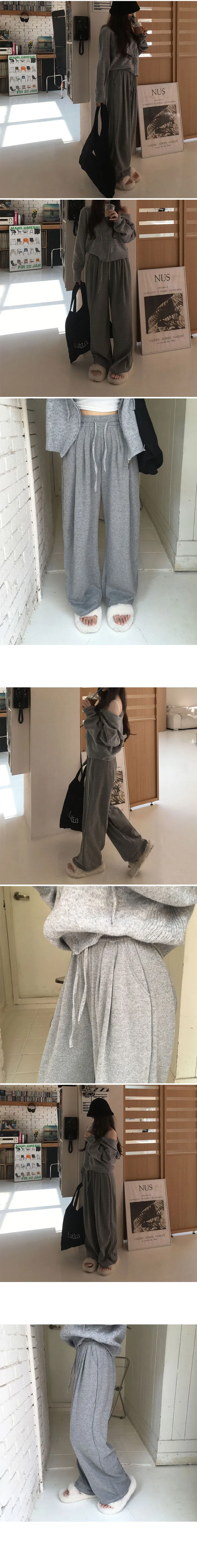 [데일리/기본필수!] 몬드 루즈핏 니트 후드집업 니트후드 니트집업 상세 이미지 18