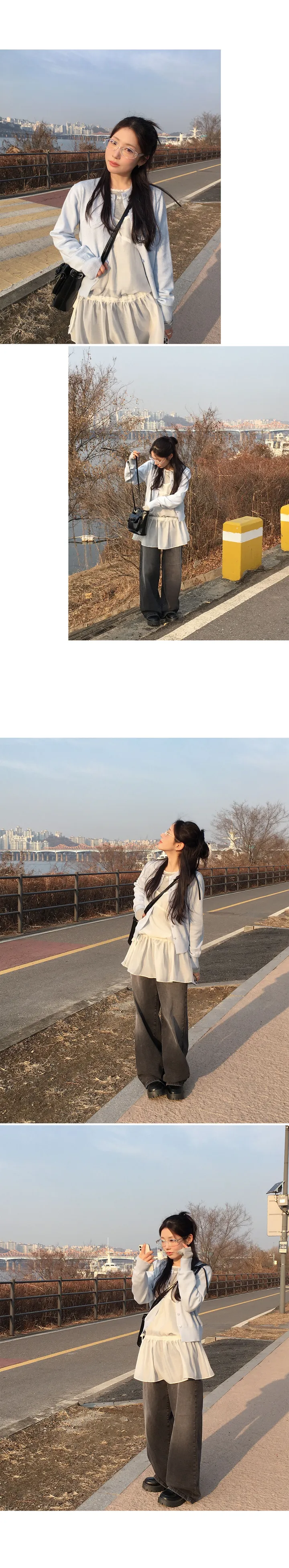 [DEAR'S MADE] (봄🌷/부드러움) 앤츠 라운드 트임 가디건 상세 이미지 12