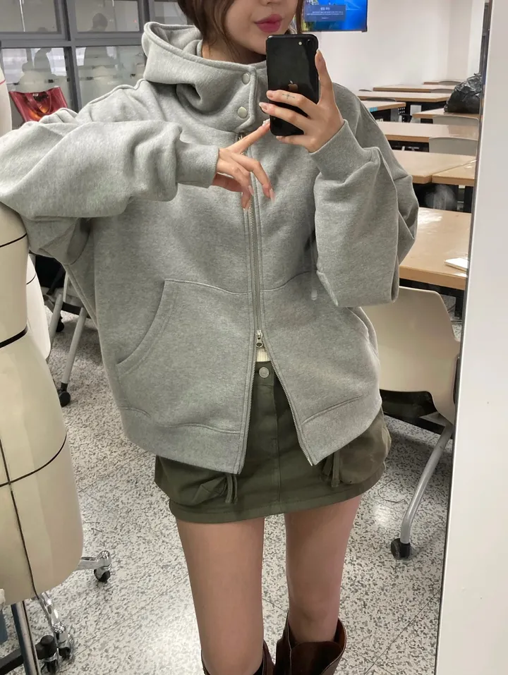 고퀄리티 버튼 투웨이 후드집업 2color 4계절가능 상세 이미지 6