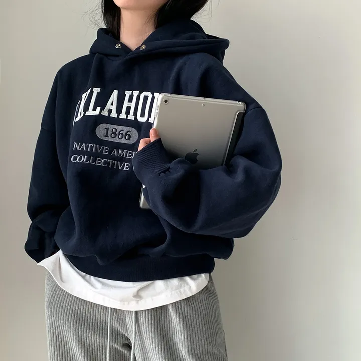 [대박핏보장✨/98%만족/진그레이 당일출고!] 자체제작 #크치Made 꿈에 나온 핏, 오클라호마 1866  양기모 맨투맨 긴팔 후드티 ; 5컬러 상세 이미지 186