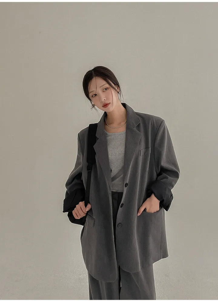 [빅사이즈 55~120] [MADE] 인생핏 오버 싱글자켓 상세 이미지 23