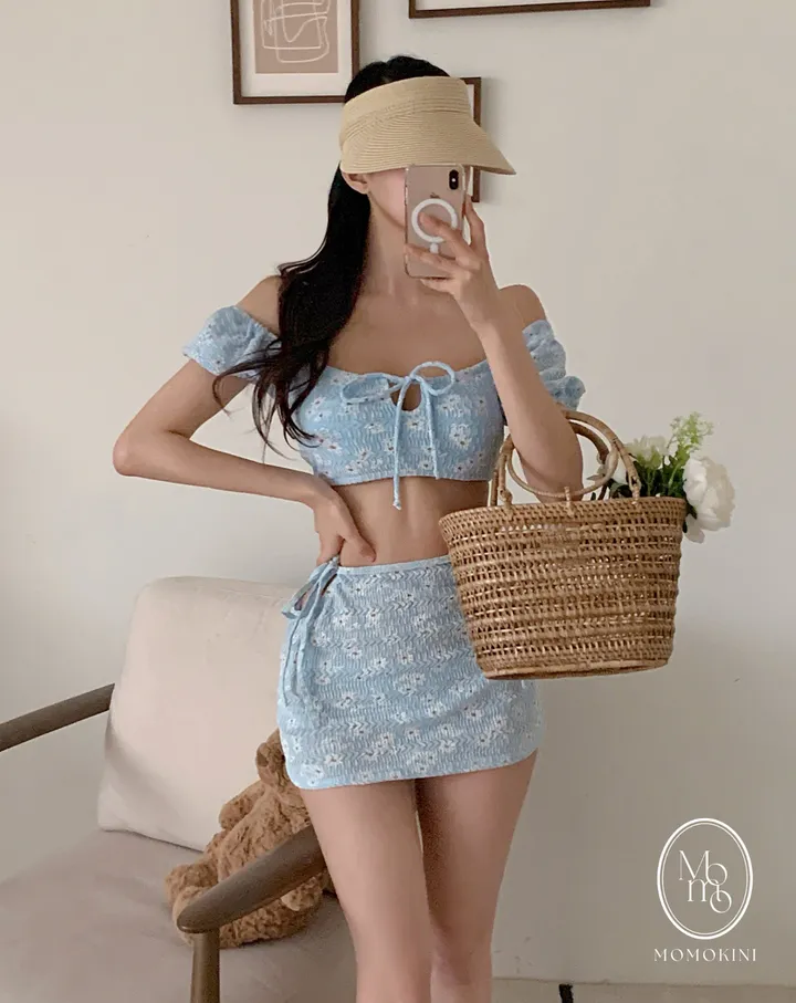 💖오늘출발💖미니스카이 데이지 3PCS 치마 원피스수영복 비키니  모노키니 상세 이미지 5