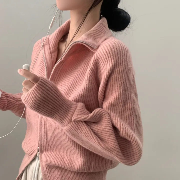 [포근핏!] 올데이 워머 투웨이 하이넥 니트집업,가디건 - 7color 상세 이미지 32
