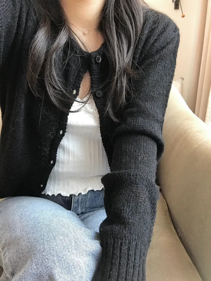 빈스 모헤어 라운드 가디건 (3color) 상세 이미지 43