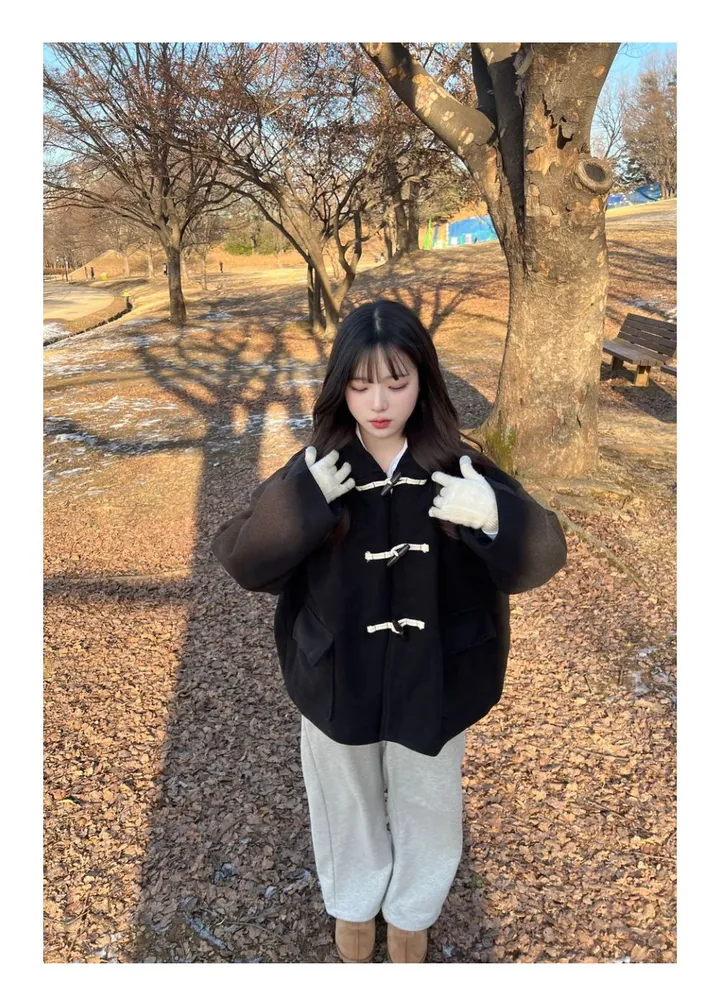 [최저가/숏&롱] 떡볶이 후드 겨울 가을 코트 고퀄리티 남녀공용 아우터 자켓 오버핏 빅사이즈 커플룩 시밀러룩 상세 이미지 32