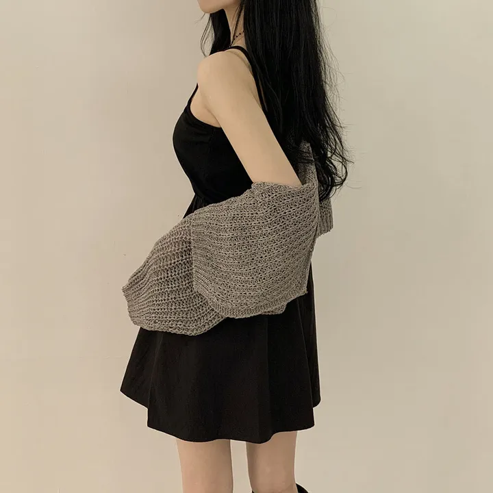 [고퀄!살탐방지] 왕박시 린넨 부클 여름니트 벌룬 크롭가디건 상세 이미지 36