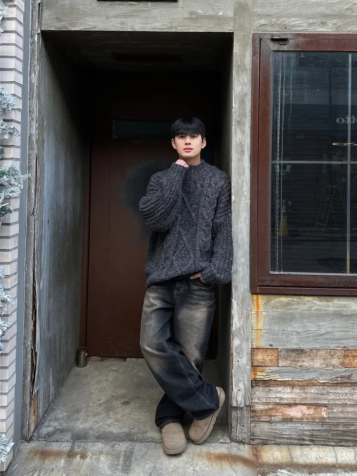 귀여운 왕박시 떡볶이 후드 롱 겨울 가을 코트 상세 이미지 21