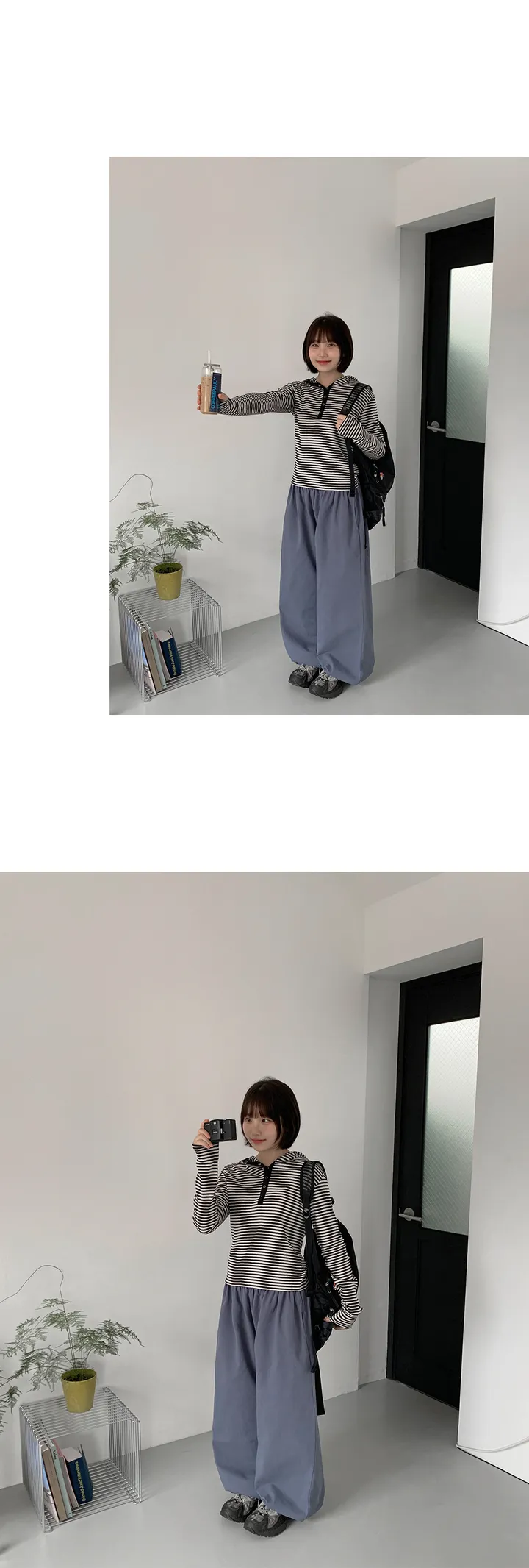 [에이블리단독][BAONHAUS] 프니디 코튼 밴딩 컬러 와이드 팬츠 (8color) 상세 이미지 37