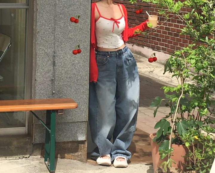 [만능코디!/핏보장🧚] 살안타템 쿨링 찰랑 커버업 여리 클로즈 브이넥 프릴 물결 가디건 (국내제작) 상세 이미지 4