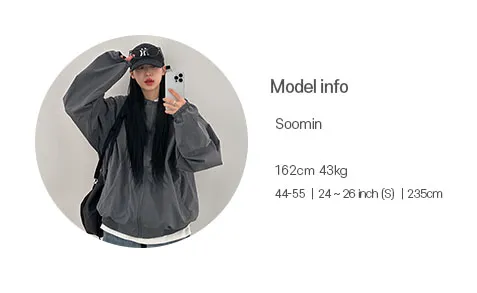 *묶음할인[M&L/요즘에딱] 플리 후드 오버핏 바람막이 점퍼 상세 이미지 6