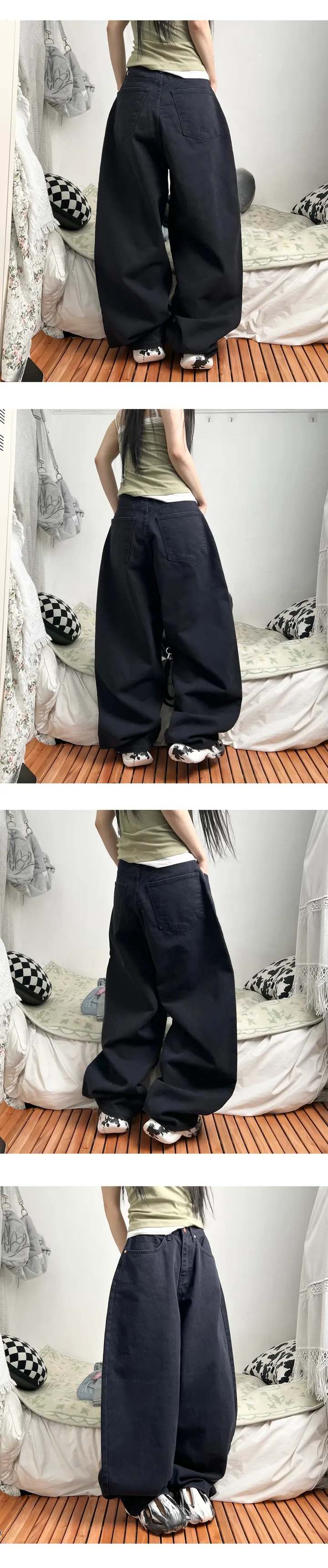 mega twill cotton wide pants 상세 이미지 21