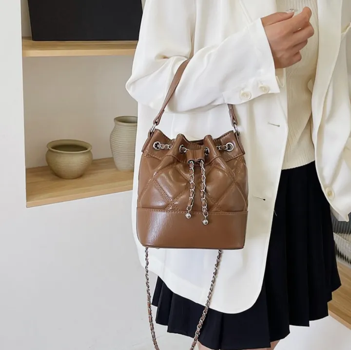 [당일출고🚀]묶음할인 3way 데일리 퀄팅 미니 복조리백 데일리 룩, 데이트, 여행, 학생, 직장인 패션백 상세 이미지 7