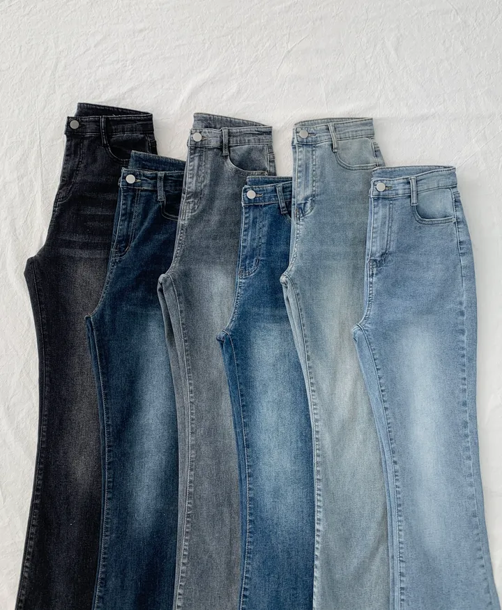 [인생핏🖤/기장선택/~XL] 모먼트 빈티지 스톤 워싱 하이웨스트 부츠컷 스판 데님 팬츠 키작녀 키큰녀 빅사이즈 청바지 상세 이미지 50