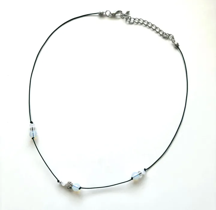 Opal Wind Flower Necklace  오팔 바람 꽃 원석 목걸이 상세 이미지 3