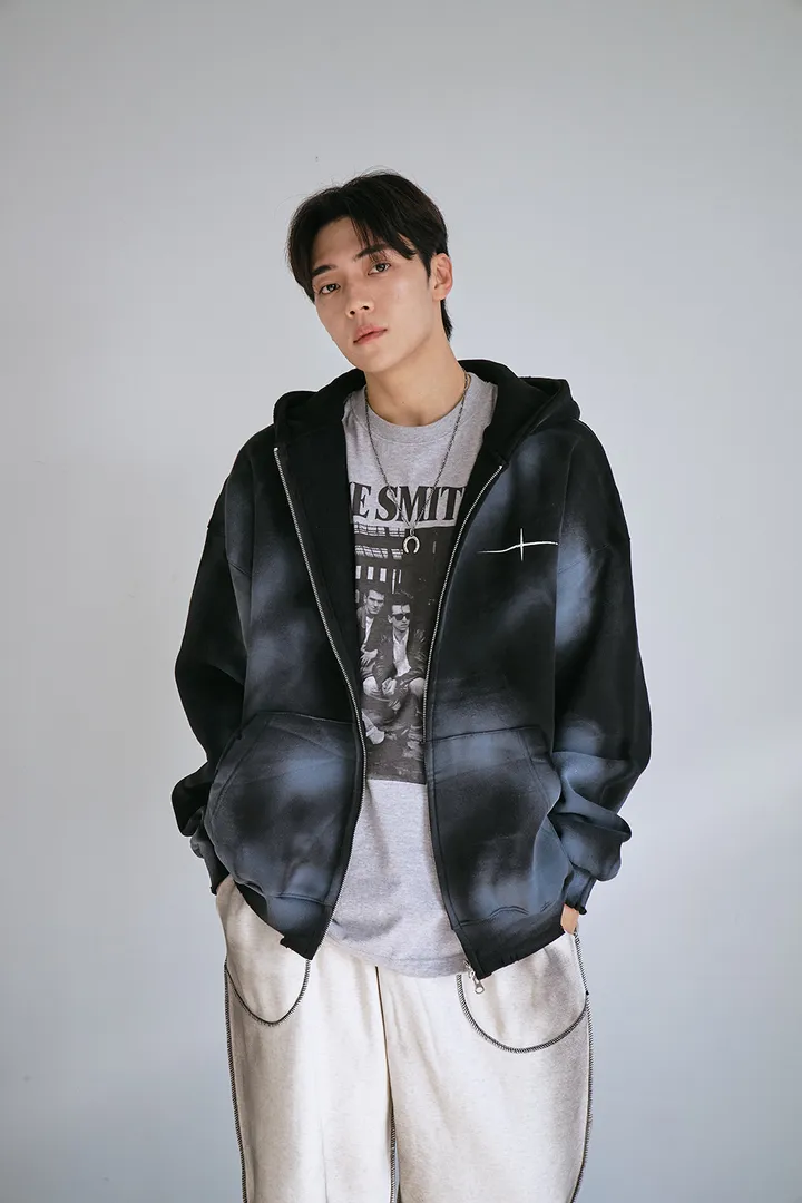 [UNISEX] 빈티지 워싱 더티 투웨이 후드집업 크롭 워싱  피그먼트 오버핏  핸드워머  커플룩 스트릿룩 빈티지룩 남여공용 유니섹스 크롭집업  빅사이즈 유니크 봄신상신상 물나염 상세 이미지 73