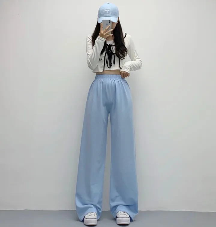 당일🚀[숏&롱/편한바지!] 드림 컬러 밴딩 롱 와이드팬츠 트레이닝팬츠 댄스복 여름팬츠 사계절팬츠 키작녀 키큰녀 (7Col) 상세 이미지 37