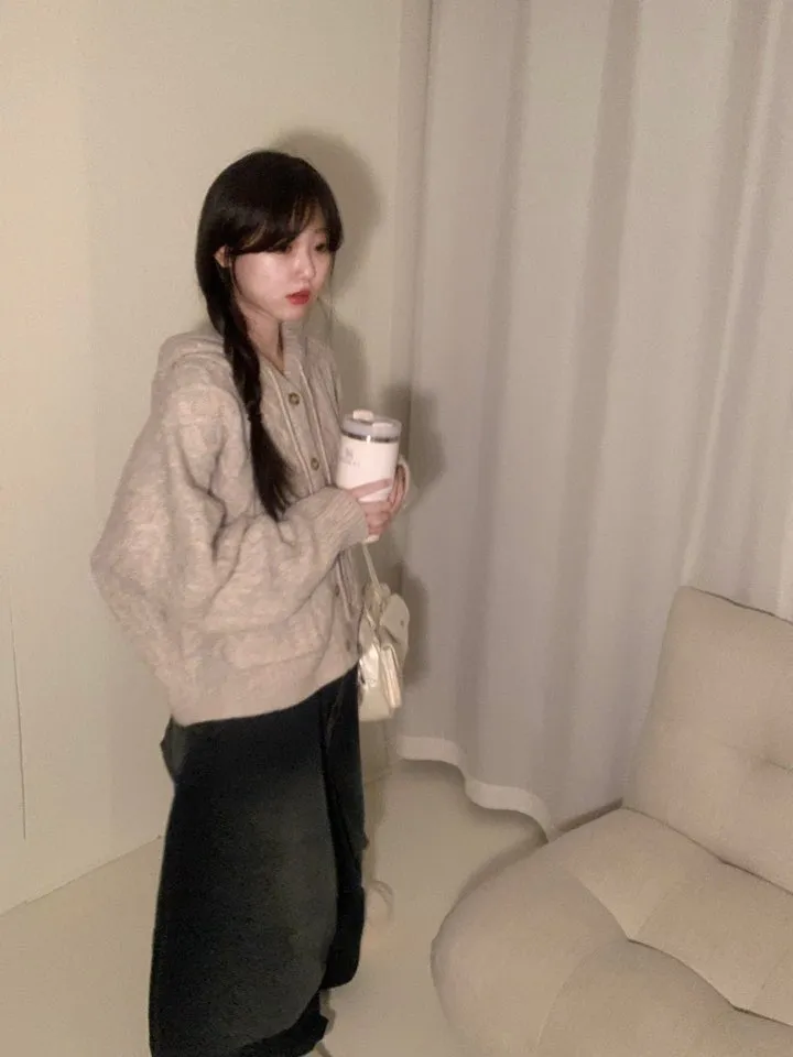 [고퀄/캐시울10] 도톰하고 아방한 핏, 아늑한 케이블 후드knit -8col 상세 이미지 11