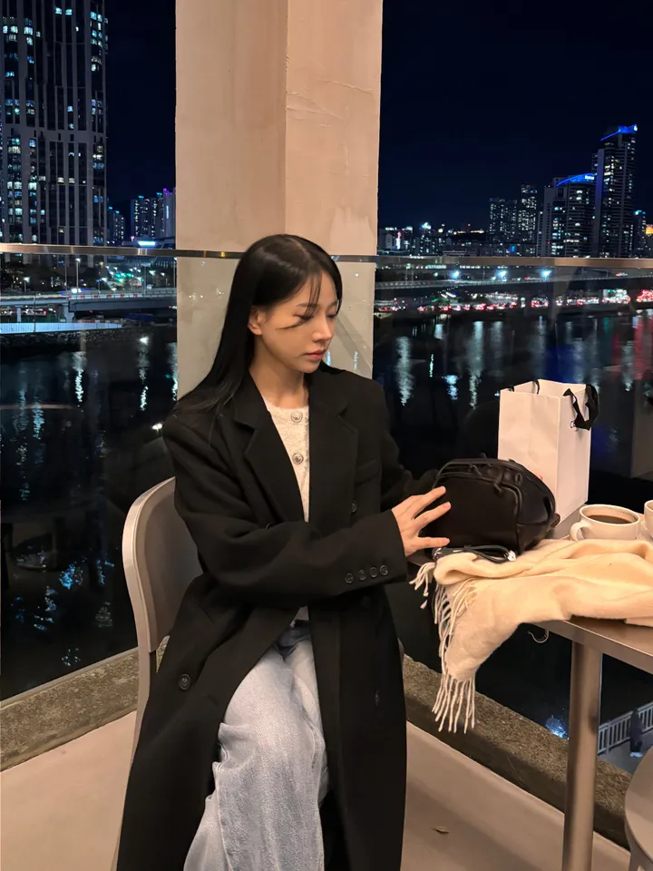 나인  프리미엄 울 맥시 코트 2color. 상세 이미지 24