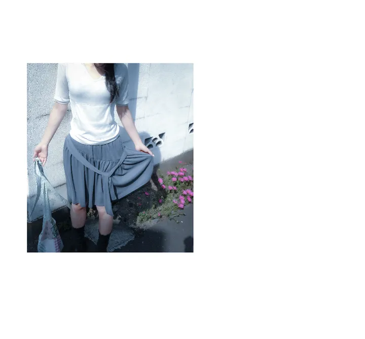 미니 스커트 모델 착용 이미지-S1L30