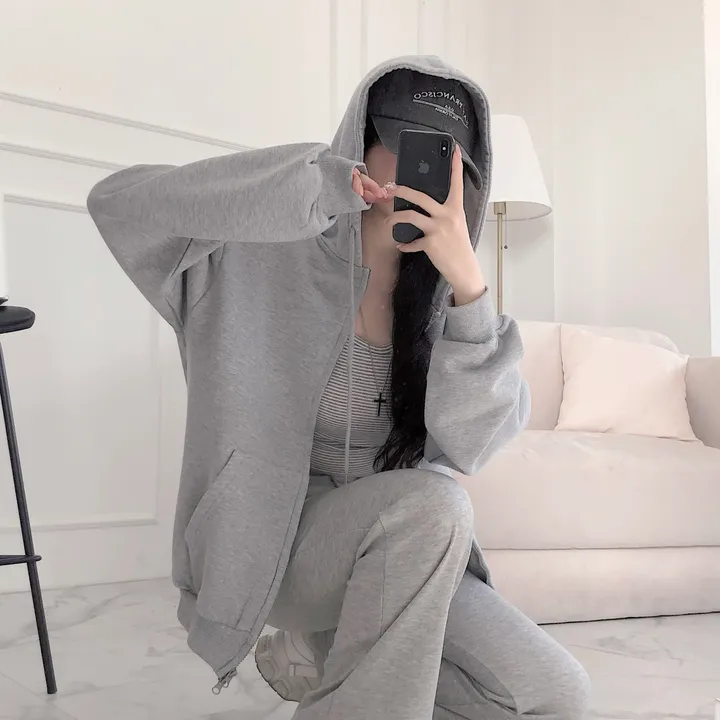 [ 기본,롱 - 기장선택!] 12color, 투웨이 아방 양지퍼 루즈핏 긴팔 후드 집업 jk-0253 상세 이미지 29