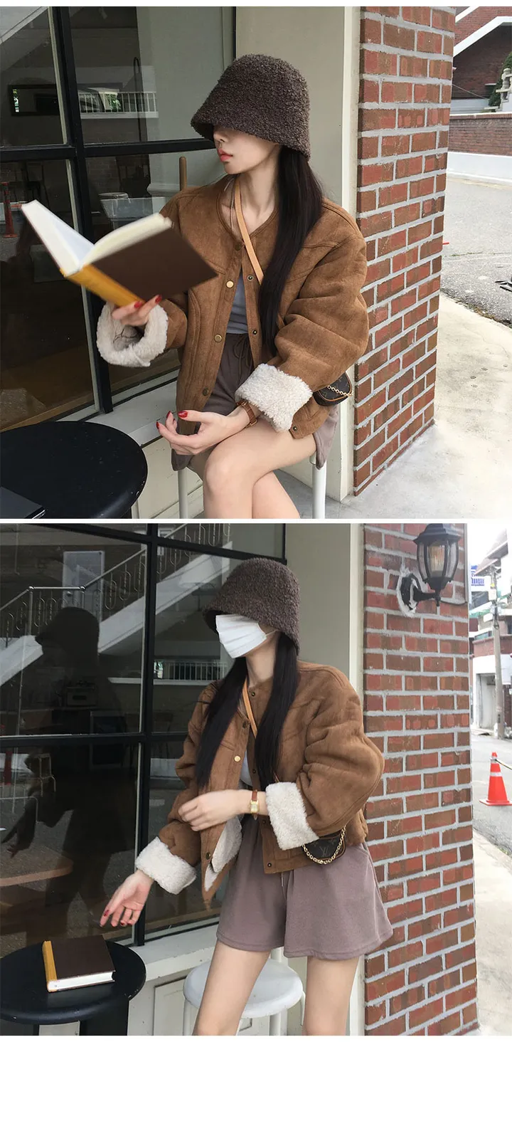 (6color/made)[울35/얼굴소멸핏] 폭닥 뽀글이 벙거지모자 버킷햇 봄 겨울모자 뽀글이모자 방한모자 울버킷햇 울모자 상세 이미지 17