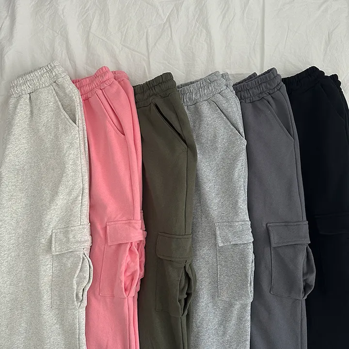 ✨줍줍SALE/마지막수량!!✨[기본,롱기장/가격찐!! 도톰한 쭈리원단 *스트링조절* 데일리 와이드 트레이닝팬츠] 이단쭈리카고스트링팬츠 상세 이미지 55