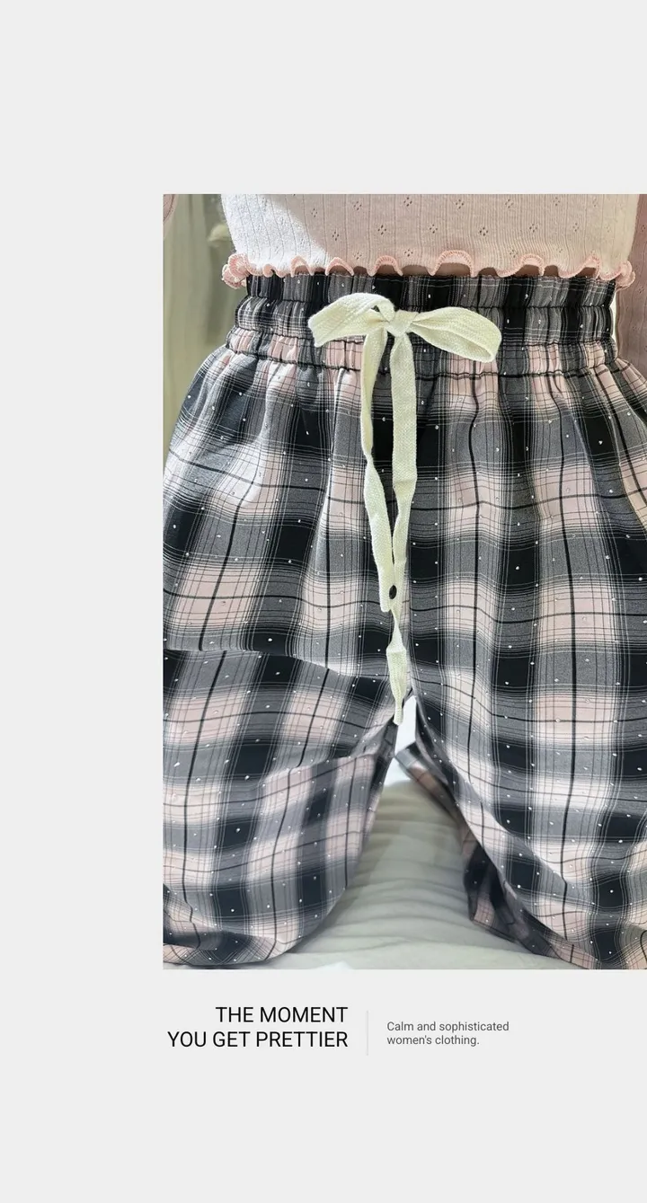 [구김없는재질❤️]블링 보석 와이드 데일리 팬츠 상세 이미지 7