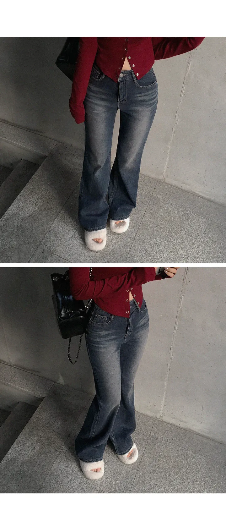 [ 단독/컬러추가! ] 코즈 빈티지 워싱 데님 세미와이드 팬츠 봄빈티지 봄팬츠 봄와이드 봄데님 봄옷 봄신상 상세 이미지 6