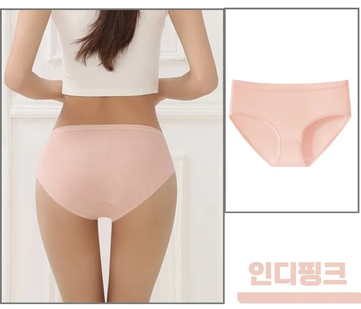 [장당2,300원/당일출고🎈/90-110까지] 4장세트 봄컬러 파스텔 무압박 러블리 면스판 팬티 순면 팬티 햄팬티 상세 이미지 29