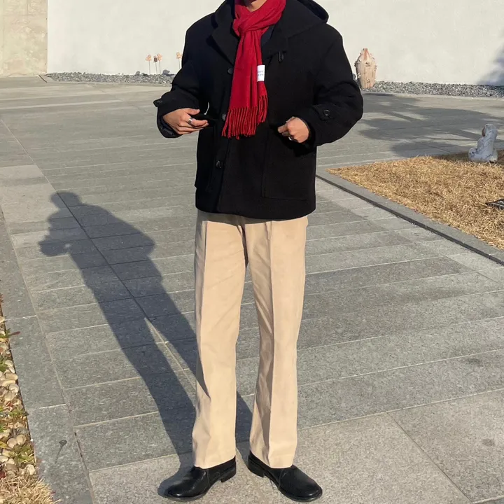 무드 울 후드 숏 코트 3 Color 상세 이미지 49