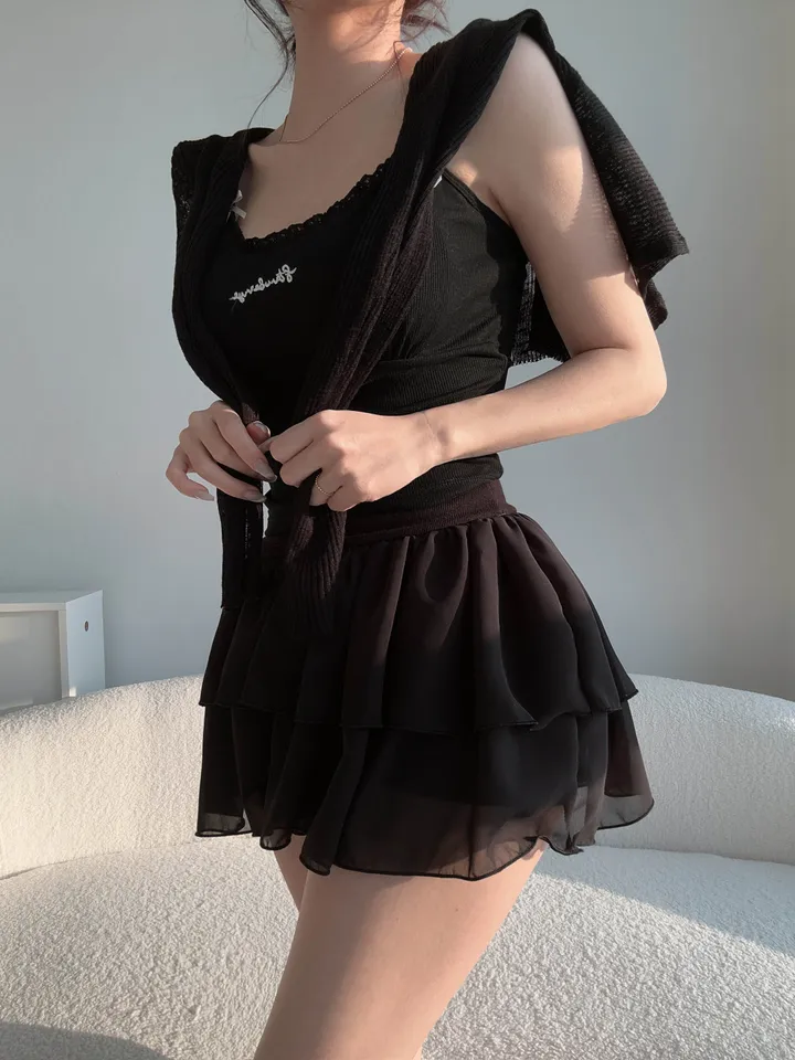 (8color) 【여리여리-!】 수채화 슬림핏 시스루 롱슬리브 진주 버튼 부클 가디건 상세 이미지 67