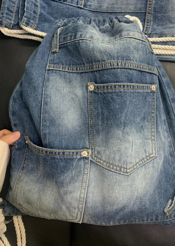 (주문폭주/당일출고) 데님 짐색 / COTI DENIM GYM SACK 상세 이미지 5