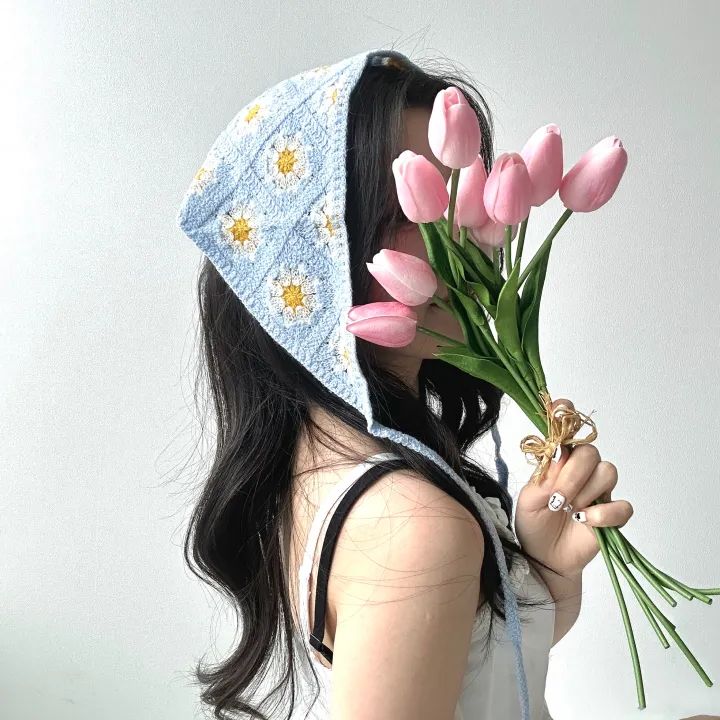[묶음할인✨2개:8800원/키치💖] 러블리 헤어 두건 반다나 -8color 봄 여름 체육대회 운동회 휴양지 여행 플라워 딸기 시스루 체리 학생 데일리 데이트 캐주얼 유니크 힙 상세 이미지 23