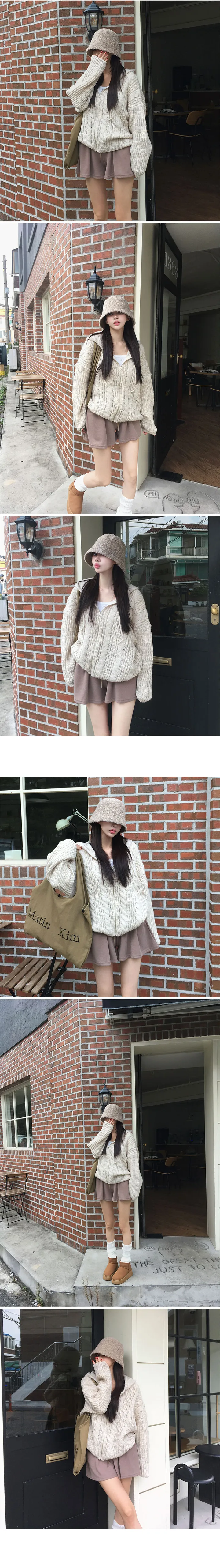 (6color/made)[울35/얼굴소멸핏] 폭닥 뽀글이 벙거지모자 버킷햇 봄 겨울모자 뽀글이모자 방한모자 울버킷햇 울모자 상세 이미지 5