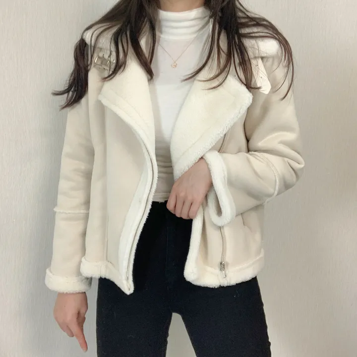 [🚚당일발송/재입고완료/작년완판] 스웨이드 라이더 숏 무스탕 상세 이미지 2