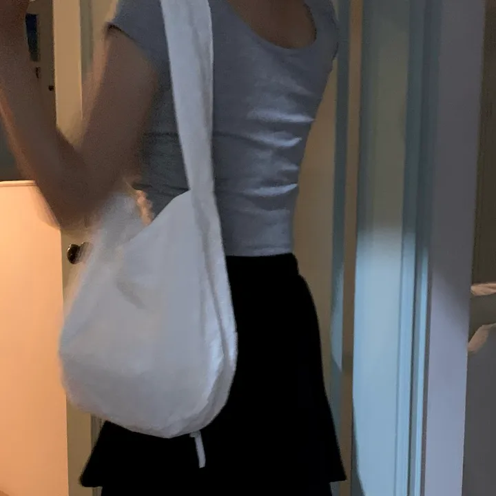 [주문폭주/5월7일 이후 발송] 리본 자수 펀칭 레이스 데일리 꾸안꾸 에코백 숄더백 발레코어 리본가방 상세 이미지 15