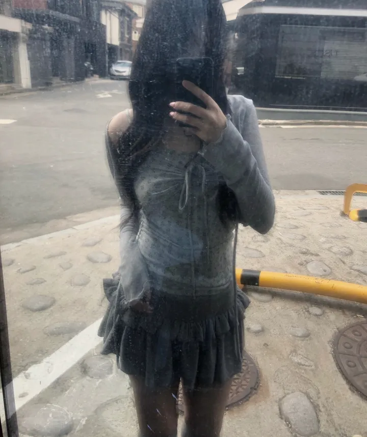 [부해보임X/여리핏..💭] 플라워 비즈 셔링 나시 볼레로 가디건 세트 *3color/최저가 상세 이미지 10